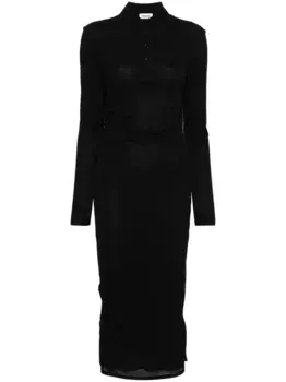 Платье макси Verity со сборками Nanushka, черный