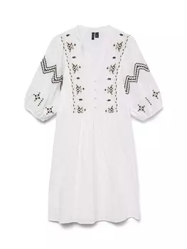 Платье макси VERO MODA Dress, цвет white/wool white