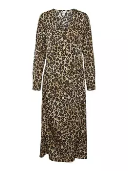 Платье макси VERO MODA Dress, коричневый