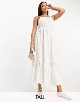 Платье макси Vero Moda Tall Cross Back, белый
