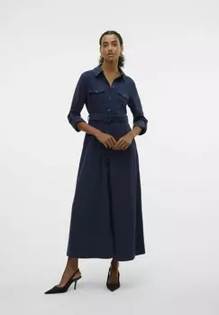 Платье макси Vero Moda, темно-синий