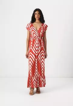Платье макси VIAYA PAYA V NECK ANKLE DRESS VILA, красный