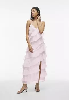 Платье макси VILUNA STRAP ANKLE VILA, розовый