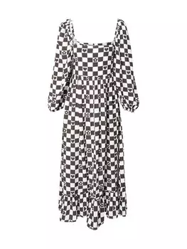 Платье макси Vintage Supply Dress, коричневый