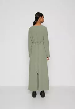 Платье макси Vmalva V Neck Dress Vero Moda, зеленый