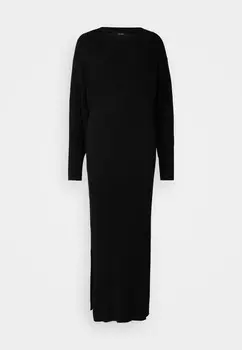 Платье макси VMIVY O NECK ANKLE DRESS Vero Moda Tall, черный