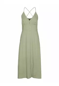 Платье макси VMLINNA LANGES Vero Moda, зеленый