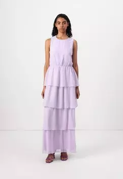 Платье макси VMMELISA LAYER MAXI DRESS Vero Moda, сиреневый