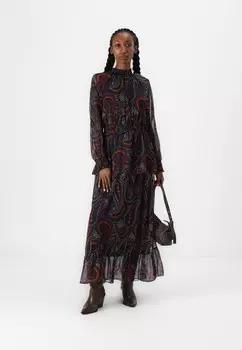 Платье макси VMMILLA HIGH NECK DRESS Vero Moda, черный