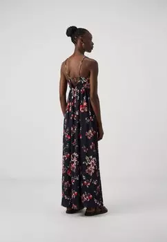 Платье макси Vmpage Singlet V Neck Dress Vero Moda, темно-синий/мэнди