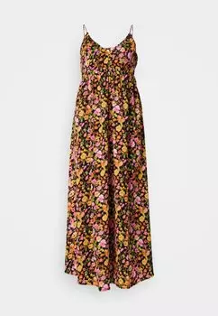 Платье макси Vmpage Singlet V Neck Dress Vero Moda, черный