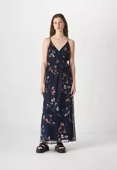 Платье макси Vmsmilla Singlet Wrap Vero Moda, темно-синий
