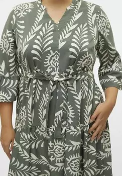 Платье макси VMZERA Vero Moda Curve, цвет Mottled Green