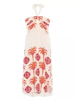 Платье макси «Водное приключение» Johanna Ortiz, нейтральный