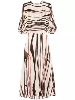 Платье макси в полоску KITAGI, розовый