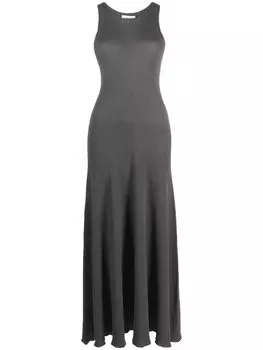 Платье макси в рубчик Fabiana Filippi, серый