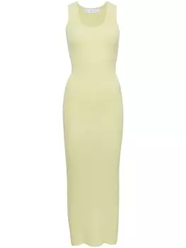 Платье макси в рубчик Proenza Schouler White Label, желтый