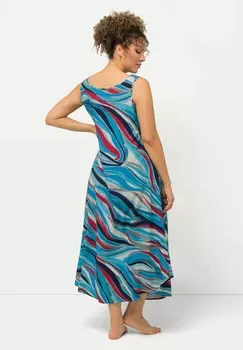 Платье макси WAVE SLEEVELESS Ulla Popken, светло-голубой