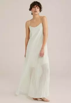 Платье макси WE Fashion, белый