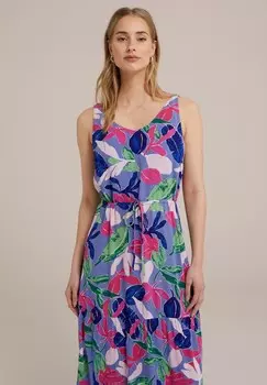 Платье макси WE Fashion, фиолетовый