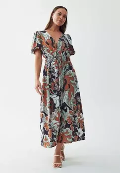 Платье макси WILLA, мультиколор