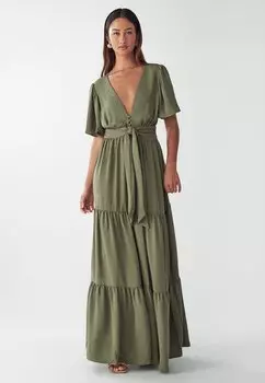 Платье макси WILLA, зеленый