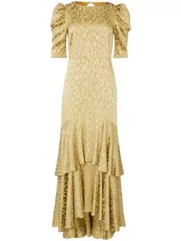 Платье макси Willow Temperley London, золотой