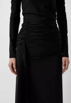 Платье макси With Detached Sleeves Berhasm, черное