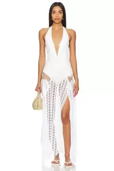 Платье макси x revolve celeste Free People, белый