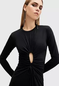 Платье макси XYLIA AllSaints, черный