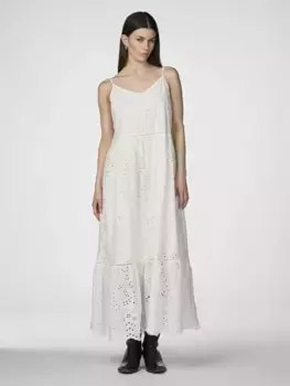 Платье макси Y.A.S "YASLUMA STRAP LONG DRESS S. NOOS", цвет Star White