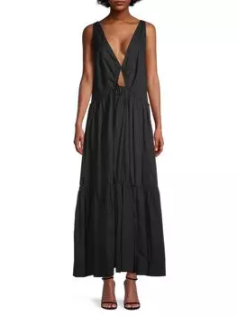 Платье - Макси Ярусное Bec &amp; Bridge Felice с вырезами, черный