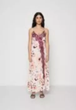 Платье макси YAS, розовый