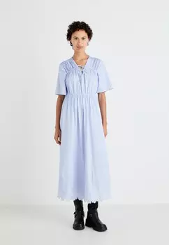 Платье макси YASPAMA LONG DRESS YAS, синий