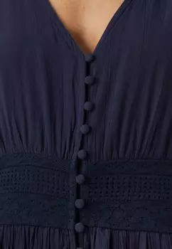 Платье макси YASREZA LONG DRESS FEST YAS, темно-синий