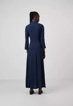Платье макси YASSAVANNA LONG SHIRT DRESS YAS, темно-синий
