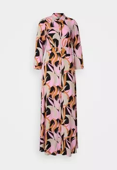 Платье макси YASSAVANNA LONG SHIRT DRESS YAS Tall, светло-серый