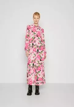 Платье макси YASVIOLO LONG SHIRT DRESS Yas Tall, цвет carmine