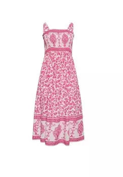 Платье макси Yours Clothing, розовый