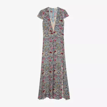 Платье макси Zadig&Voltaire Ravish с цветочным принтом, мультиколор
