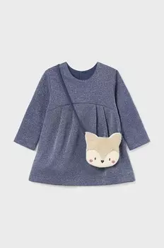 Платье Mayoral для маленькой девочки с сумочкой, синий