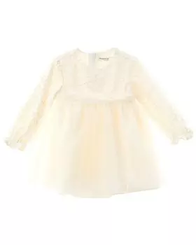Платье Mayoral из тюля с вышивкой, белый