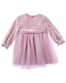 Платье Mayoral из тюля с вышивкой, розовый