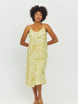 Платье MAZINE Midi Amaya Printed Dress, цвет celery green/printed