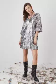 Платье Medicine, серебряный