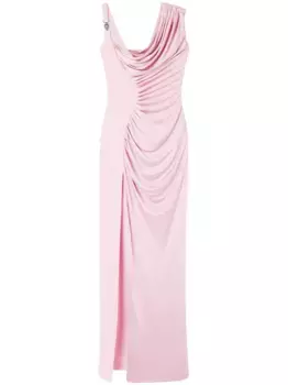 Платье Medusa '95 с драпировкой VERSACE, розовый