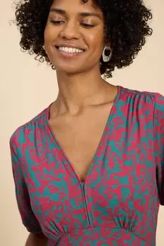 Платье Меган из джерси White Stuff, розовый