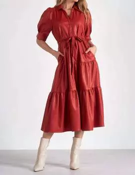 Платье Мейси в красном цвете ELAN