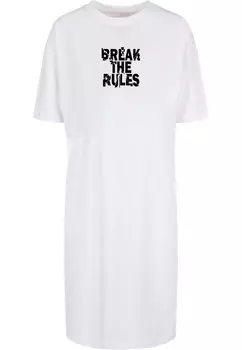 Платье Merchcode Break The Rules 2, белый