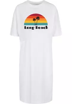 Платье Merchcode Long Beach Organic, белый